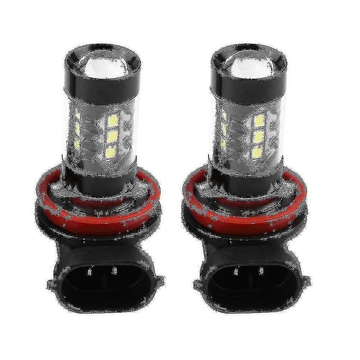 Becuri LED pentru masina, H11/H8, 80W, 6000K, alb, set 2 bucati