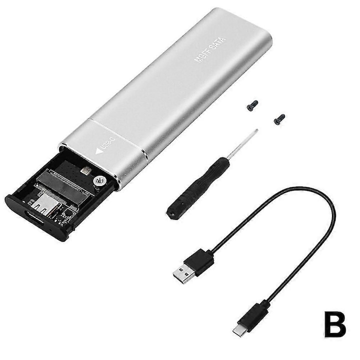 Кутия за SSD M.2, 4TB, USB 3.1, 10Gbps, размери 100x31x9mm, комплект с USB кабел