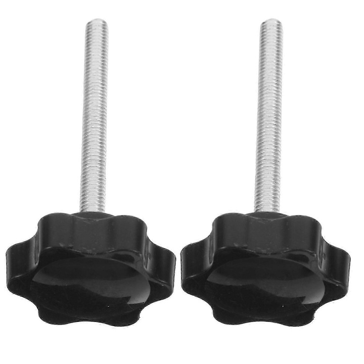 Set 2 Butoane de Inlocuire pentru cadru de mers, Negru, 8x3x3cm