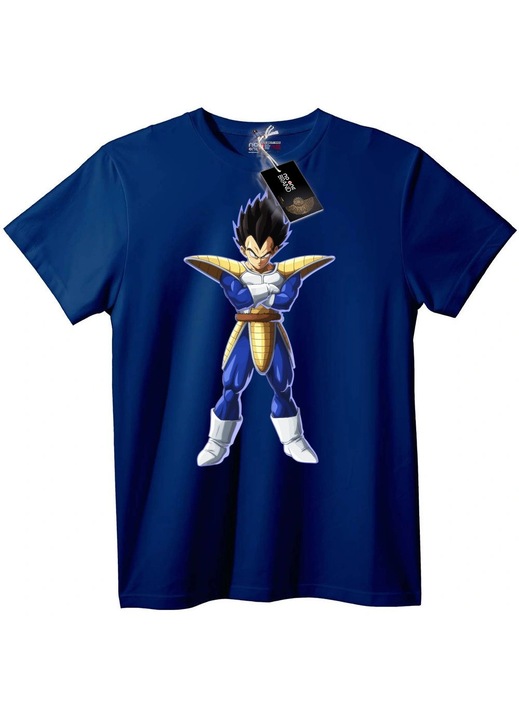 Tricou Vegeta Dragon Ball anime, Bleumarin
