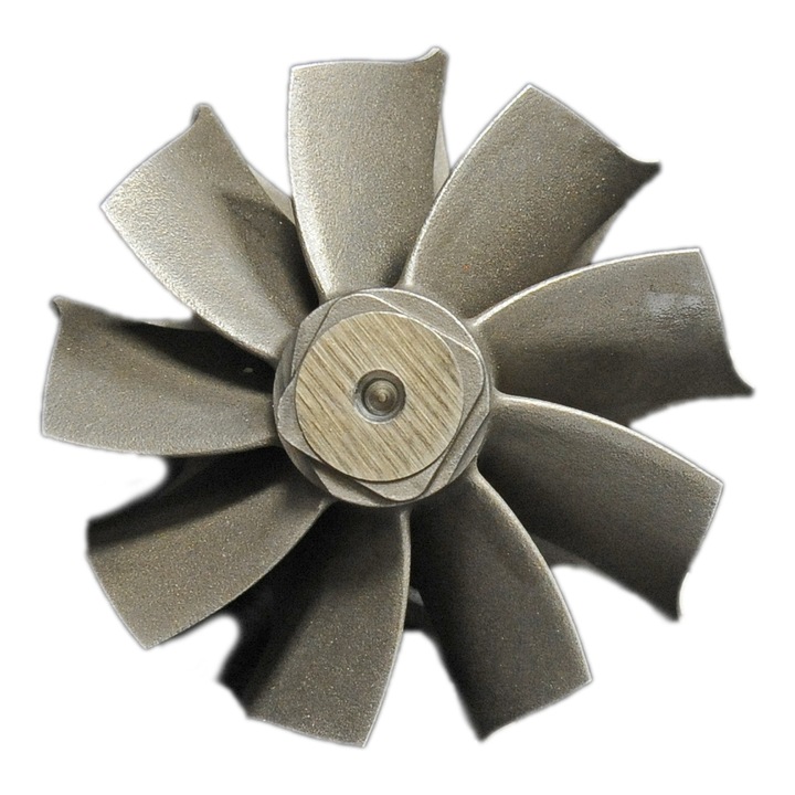 Garrett 9 lapátos, nagy áramlású turbina kerék golyóscsapággyal 49/54