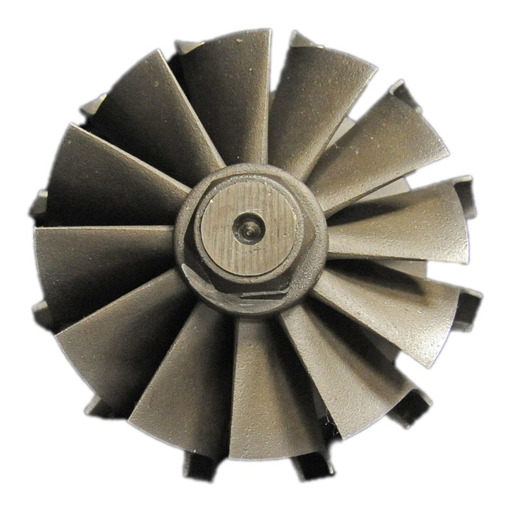 Turbina kerék tengely nagy áramlással 12 lapát K04 49/55
