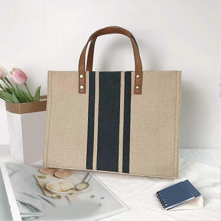 Geanta de umar pentru femei, design simplu, capacitate mare, multicolor, 30x11x26cm