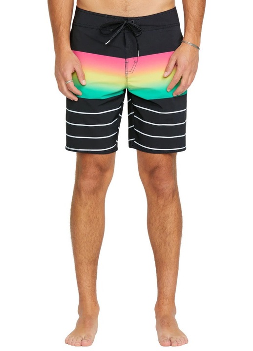 Мъжки бански, Volcom, Quarta Fade Mod, 19", черен, полиестер/еластан