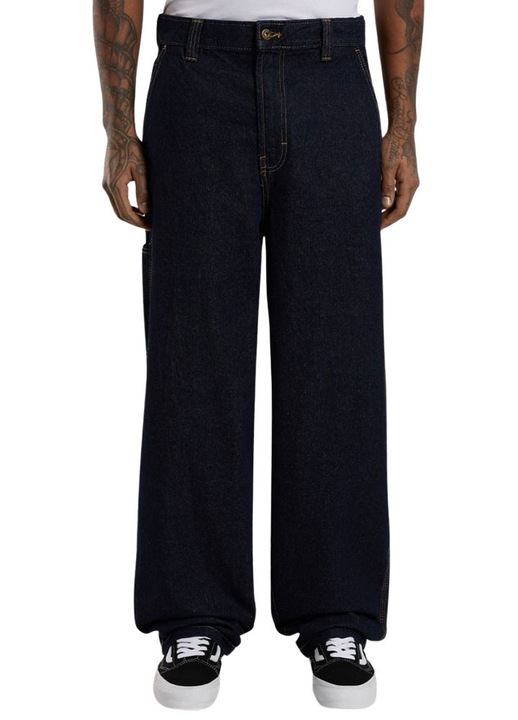 Мъжки дънки Dickies Madison baggy, стеснени, 100% памук, издръжливи, сини, 34 US