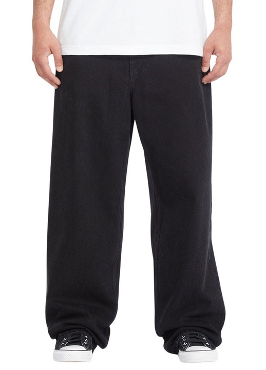 Pantaloni barbati Volcom, croiala lejera, negru, denim