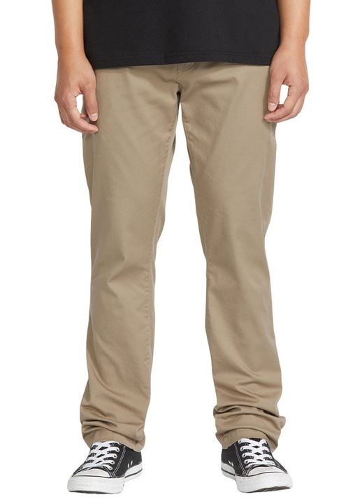 Мъжки панталон Volcom Frickin Modern Stretch, полиестер, Бежов