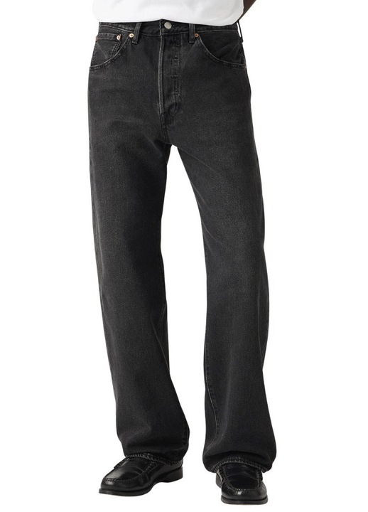 Мъжки дънки, Levi's, 501 Loose, черен, деним/памук, 36 US