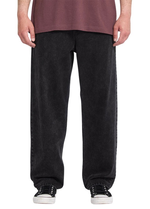 Pantaloni barbatesti Volcom FREAZY, talie elastica, negru, denim
