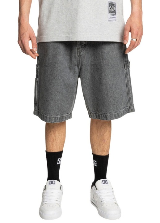 Pantaloni scurti barbati DC Carpenter Baggy, gri, bumbac, 32 US