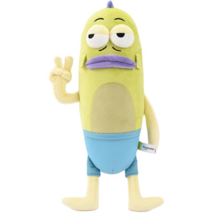 Jucarie de plus, sirena amuzanta, 35cm, multicolor