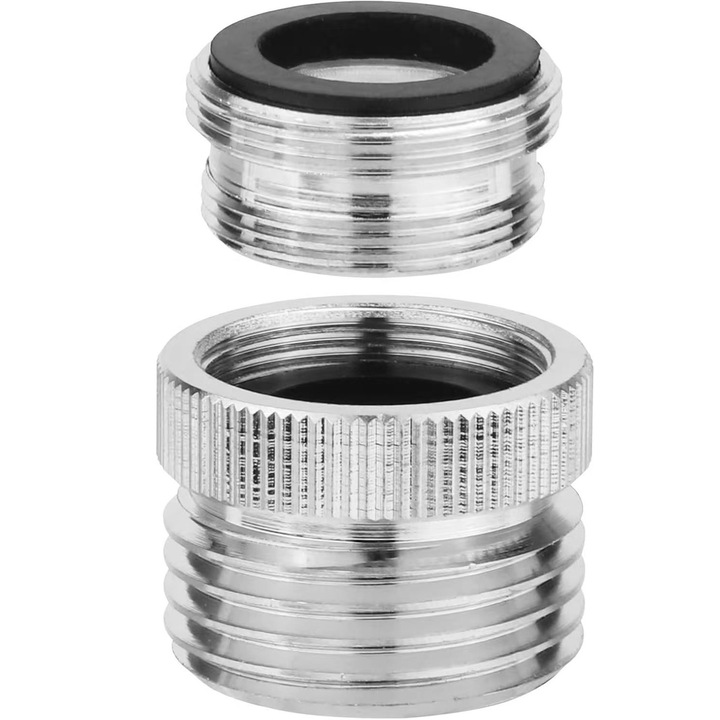 Kerti tömlő adapter készlet levegőztetővel 3/4 hüvelyk, krómozott, 24mm