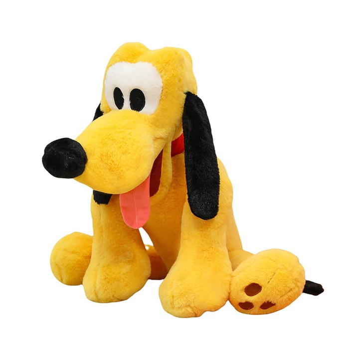 Jucarie de plus Disney Pluto, caine galben adorabil, 50 cm
