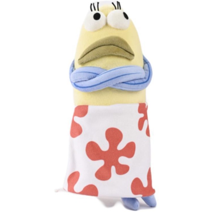 Jucarie de plus, sirena amuzanta, 35cm, multicolor