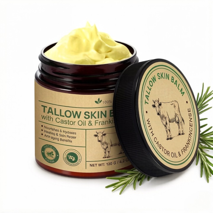 Természetes hidratáló testbalzsam ricinusolajjal és tömjénnel 100ml