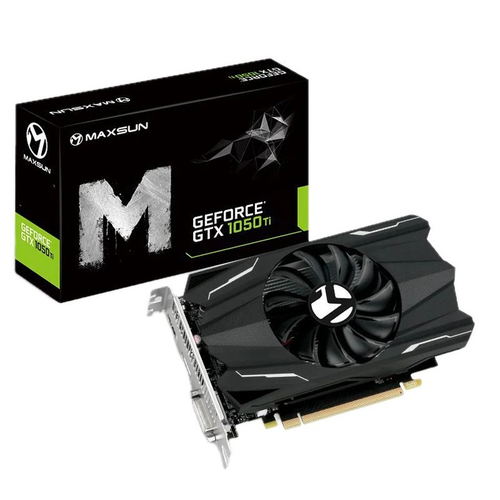 Placa video Maxsun GeForce GTX 1050 Ti 4GB, GDDR5, 128bit, 4GB, PCIe