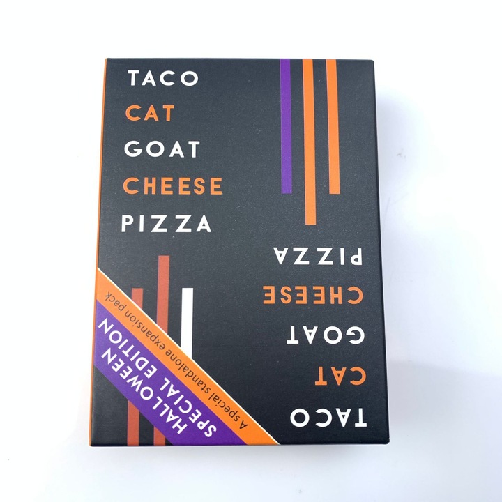 Set de carti de joc Halloween Taco Cat Pizza 9x6.5cm