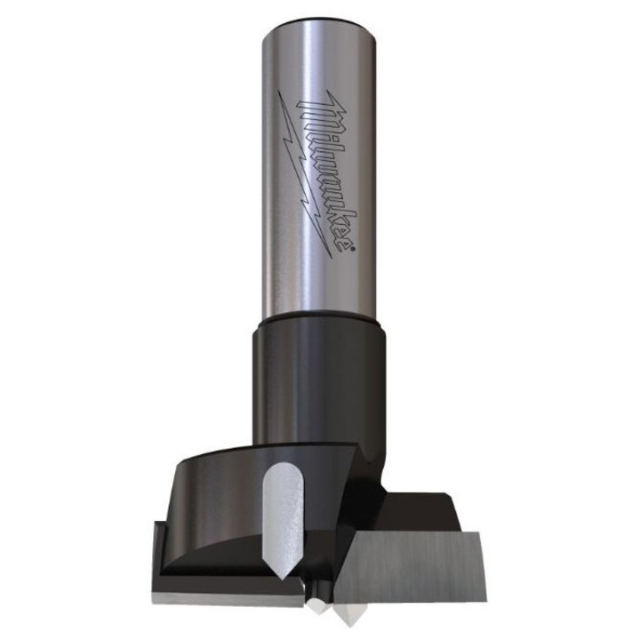 Carota de gaurit pentru balamale, Milwaukee, 35mm, 60mm lungime, 12mm diametru de prindere