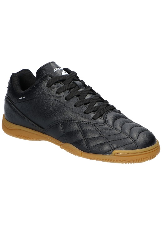Pantofi sport de sala American Club FH98, cu sireturi, de fotbal, talpa din cauciuc antiderapanta, Negru