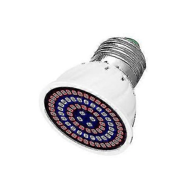 Bec LED pentru plante de interior, 500LM, spectru complet, 120 grade, B22/E14/GU10/MR16/E27