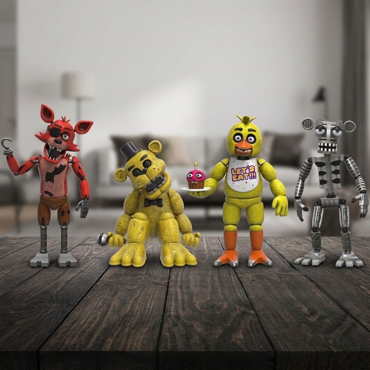 Set 4 Figurine Articulate Five Nights at Freddy's, Personaje Foxy