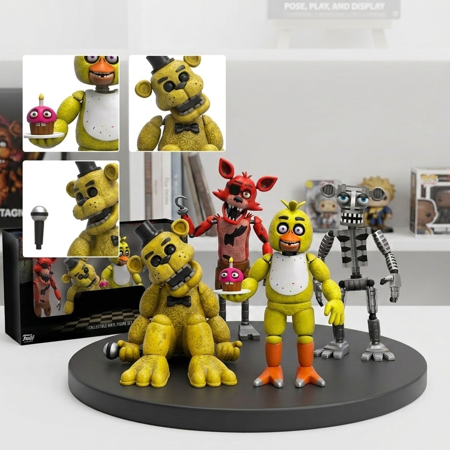 Set 4 Figurine Articulate Five Nights at Freddy's, Personaje Foxy