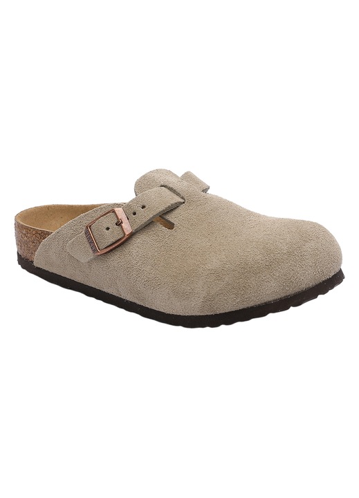 Birkenstock papucs, szemcsés bőr, bézs, állítható pántok, fém csatok