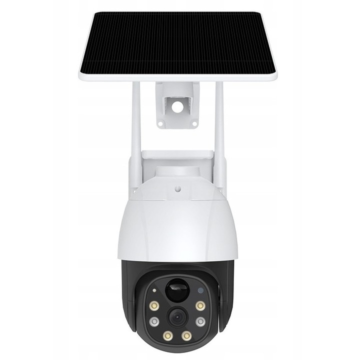 Camera de supraveghere solara 3 MP, 10x zoom, 90° unghi de vedere, baterie 8000 mAh, set