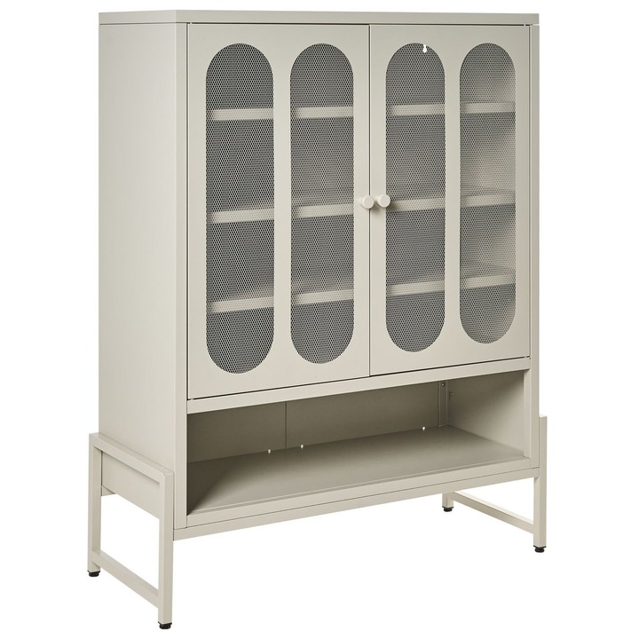 Kétajtós komód Soletta Fém Bézs