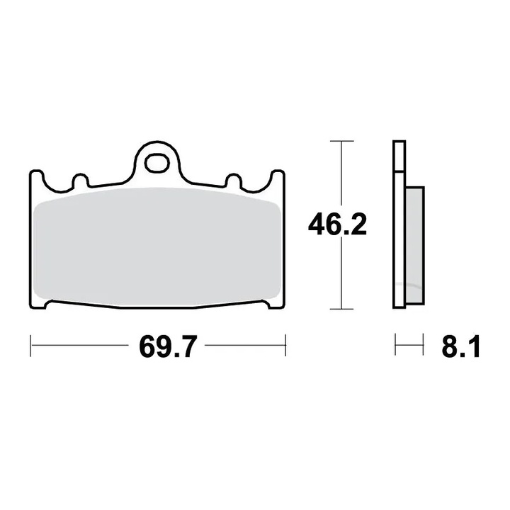TRW MCB602 fékbetétek, autóalkatrészek, 1997-2024, többszínű