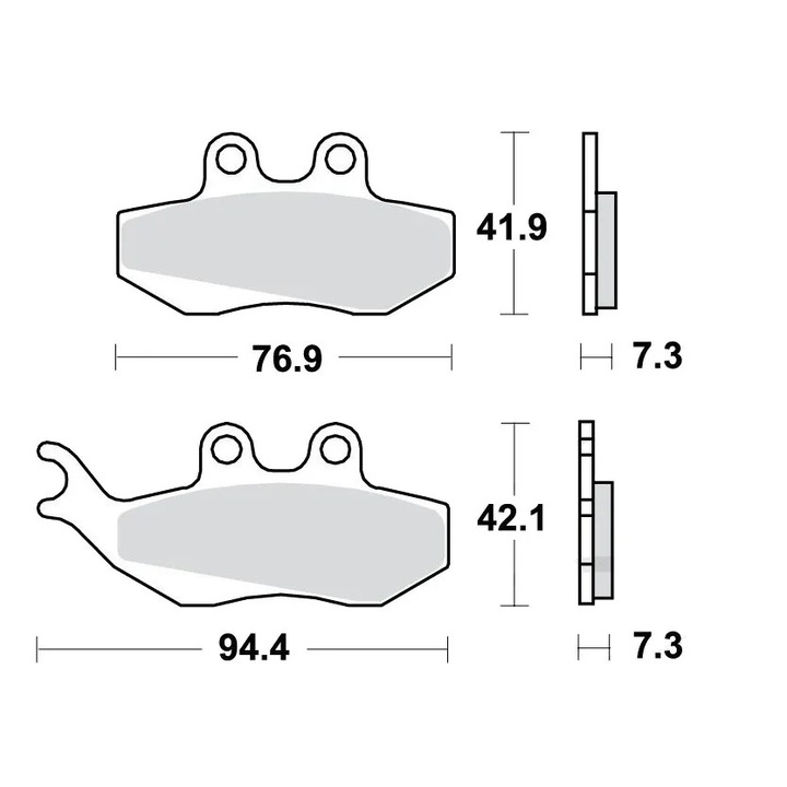 Autóalkatrészek, TRW, Fékbetétek MCB663