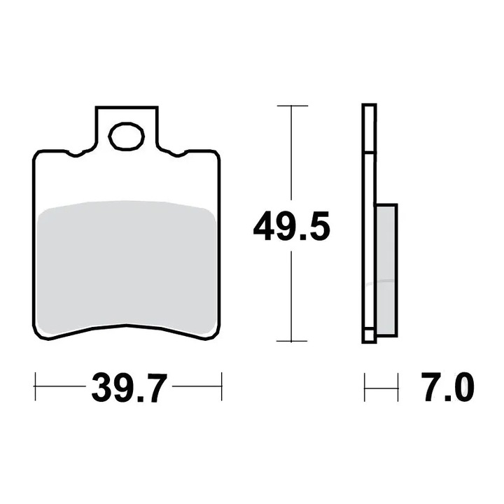 TRW MCB696EC fékbetétek, autóalkatrészek