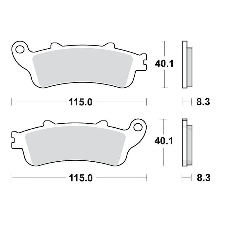 TRW MCB705SH fékbetétek, autóalkatrészek, többszínű, szett