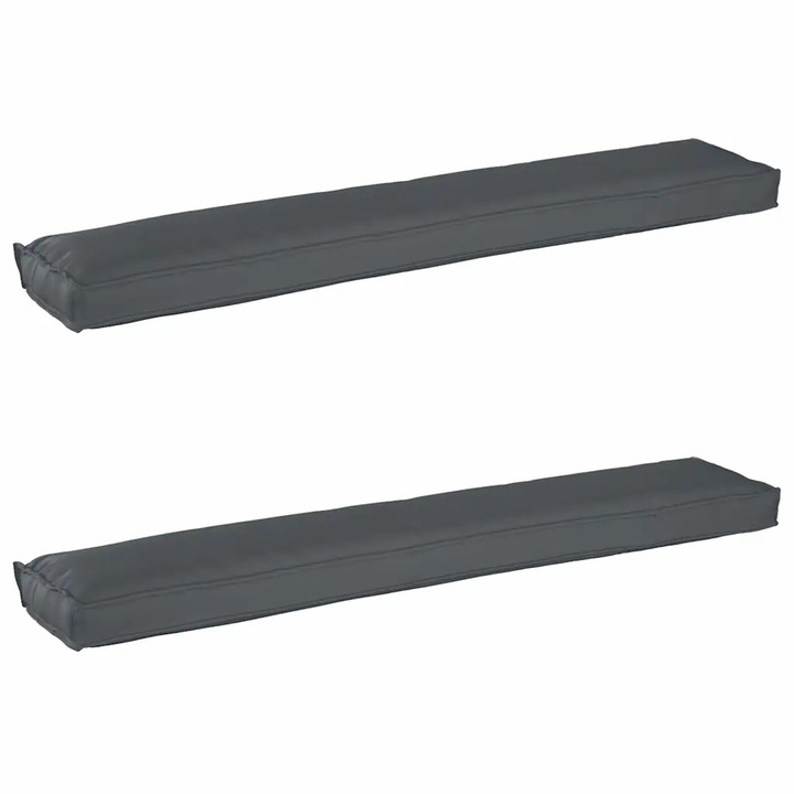 vidaXL Raklap párna készlet 2 pcs Antracit 200 x 40 x 8 cm 42001728