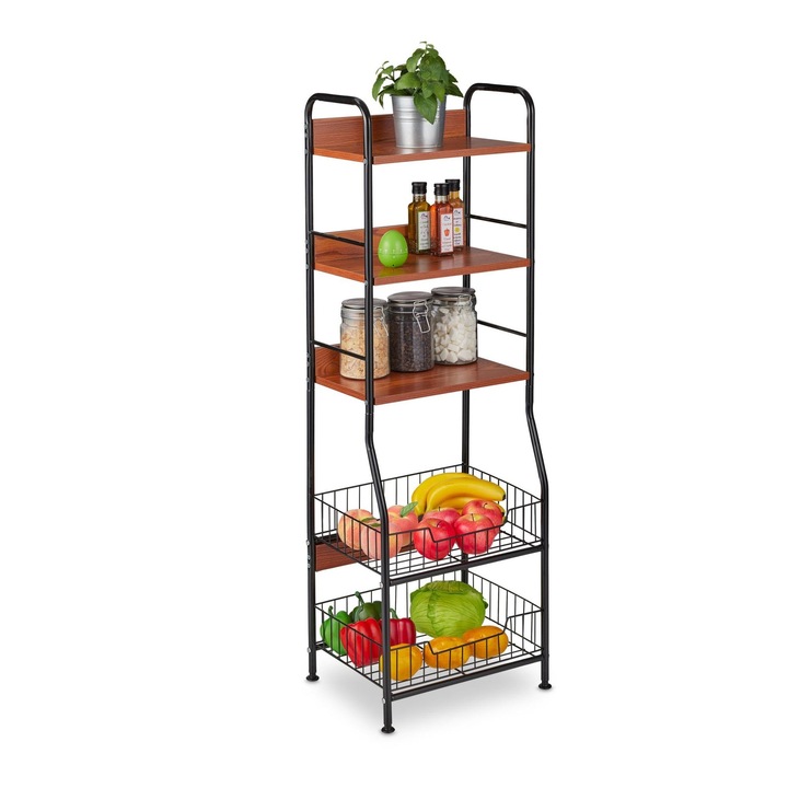 Raft pentru bucatarie cu 5 nivele