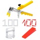 Set Sistem nivelare placi ceramice, 100 cleme 1.0 mm, 100 pene, cleste