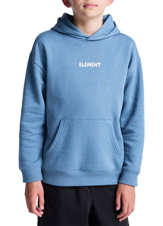 Детски суичър Element, Blue Mirage, 55% памук, мъхеста вътрешна част, джоб тип кенгуру