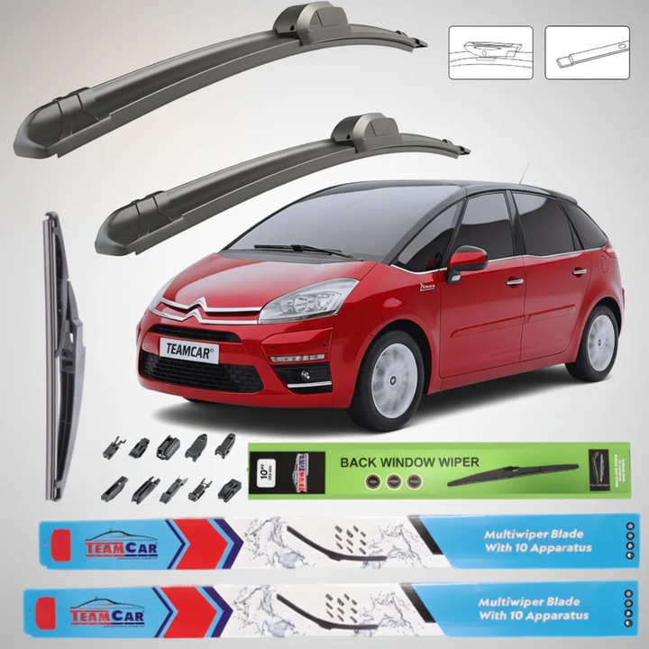 Stergatoare Citroen C4 Picasso UD (2008–2013) Flat, Set Complet – TeamCar®