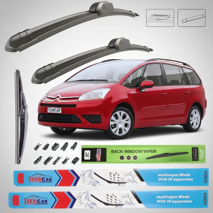 Stergatoare Citroen C4 Grand Picasso UA (2006–2008) Flat, Set Complet – TeamCar®