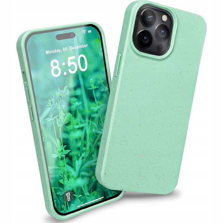Husa telefon, NALIA, pentru iPhone 14 Pro Max, ecologica, silicon, mint, subtire