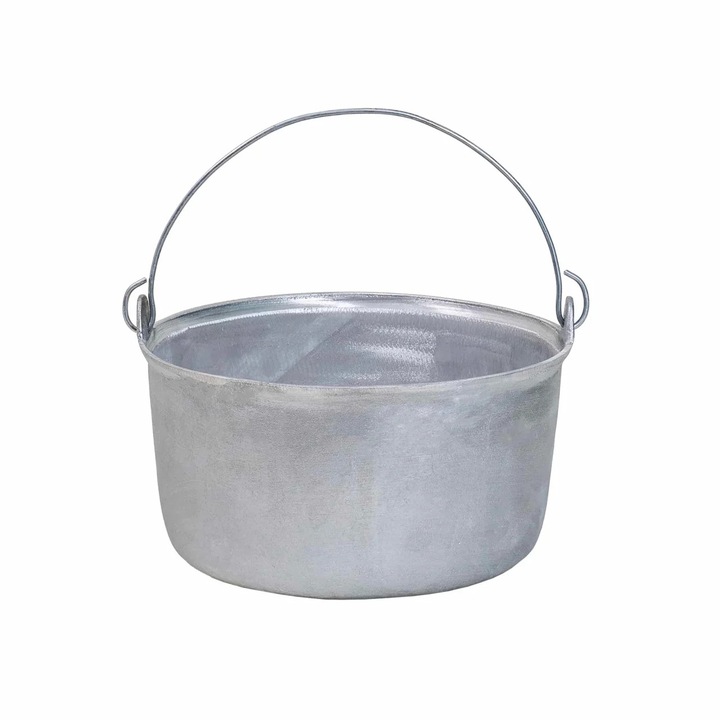 Ceaun tuci aluminiu alimentar, capacitate 4 L, fund drept