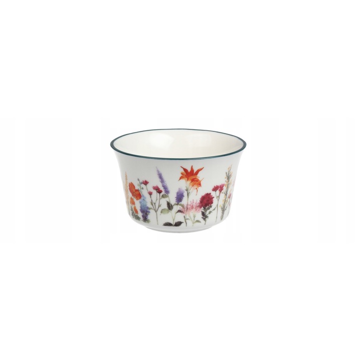 Bol ceramic 8,5 cm MPLCO Pan Kwiatek, model floral, capacitate 150 ml, culori intense, set