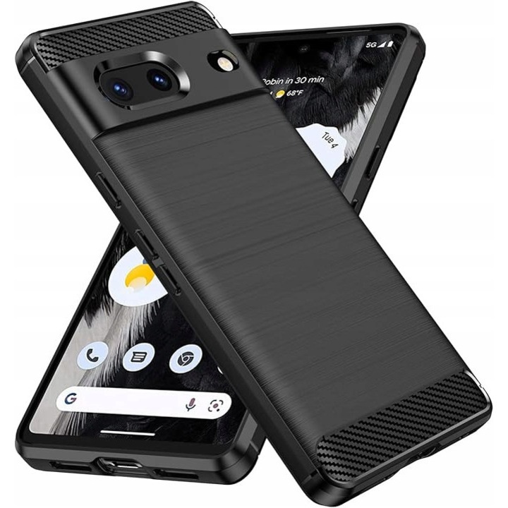 Husa telefon Google Pixel 7, leQuiven, design elegant, material TPU, neagra