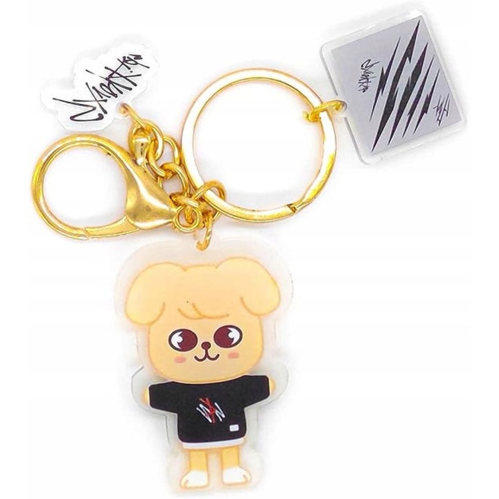 Puppym karakter kulcstartó, Stray Kids Scars SKZOO, többszínű, 3x5cm