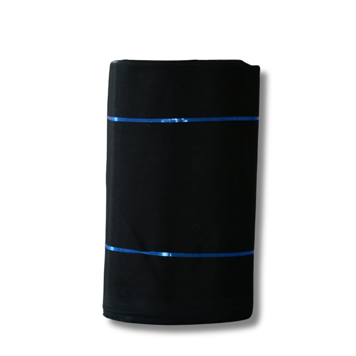Rola Material Textil 40 m, 80% Bumbac, Latime 90cm, Imprimeu UNI NEGRU Ideal pentru Sorturi si Perne