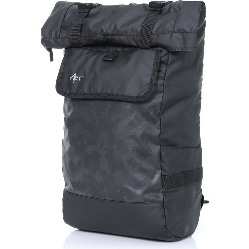 Rucsac roll-top ART, pentru laptop 15.6'', impermeabil, 53x34cm, cu compartiment pentru laptop si curea de piept