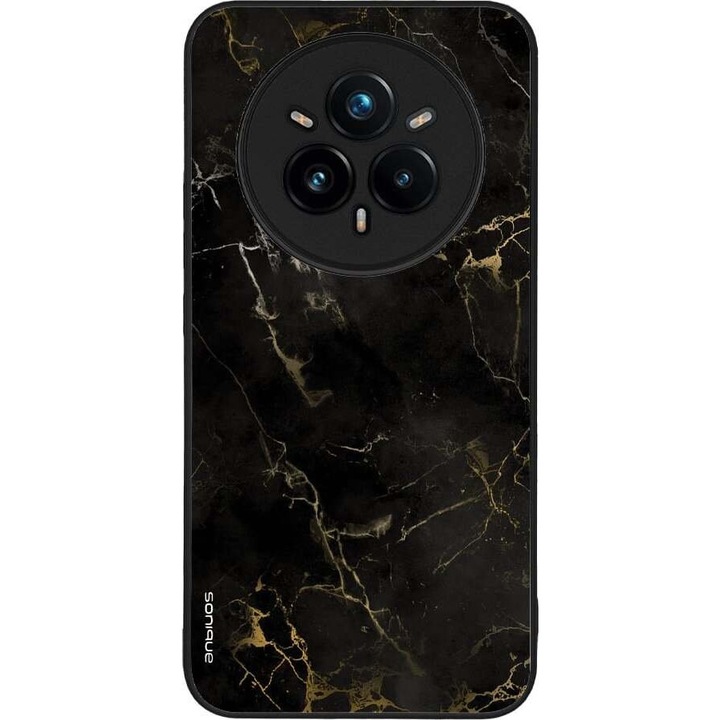 Husa telefon Sonique Marble Series pentru Realme 14 Pro Plus 5G, silicon, antisoc, negru