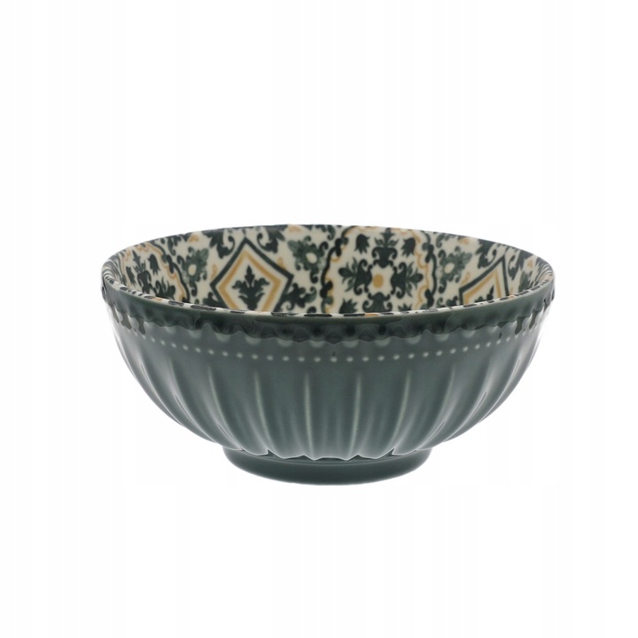 Bol ceramic, MPLCO, linia MOSAIQUE OLIVESALATERKA, pastel verde, 20x8.5cm