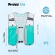 Vesta sport unisex, Chucai, ajustabila, cu suport pentru telefon, 30x40cm, cian