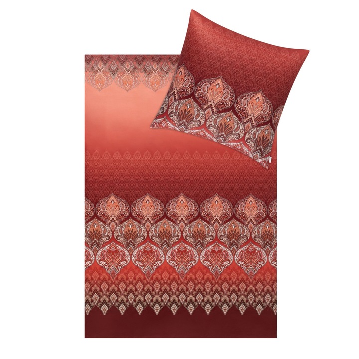 Estella 6347/420 Sophia Mako Interlock Jersey ágynemű 160x200cm, 3 részes, 100% pamut, bolyhosodásálló, hipoallergén